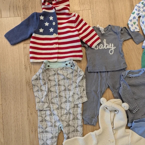 Baby Clothes Bundle 10 Items Baby Gap Oh Baby! Primary Finn+Emma - Picture 2 of 8